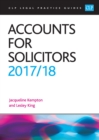 Image for Accounts for solicitors 2017/18