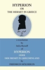 Image for Hyperion, or, The hermit in Greece  : a translation of Hyperion oder der eremit in Griechenland von Friedrich Hèolderlin