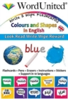 Image for Colours and Shapes in English : Write &amp; Wipe Flashcards