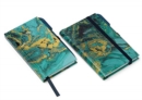 Image for 2020 Pocket Diary Set Marble Design : Beautiful pocket diary with pen plus notebook with pen, pocket and elastic tie