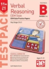 Image for 11+ Verbal Reasoning Year 5-7 CEM Style Testpack B Papers 1-4 : CEM Style Practice Papers