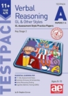 Image for 11+ Verbal Reasoning Year 4/5 GL &amp; Other Styles Testpack A Papers 1-4