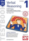 Image for 11+ Verbal Reasoning Year 5-7 CEM Style Testbook 1