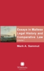 Image for Essays in Maltese Legal History and Comparative Law