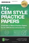 Image for 11+ CEM style practice papers  : 3 full sets of mock practice papers for the CEM (Durham University) Test