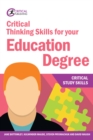 Image for Critical thinking skills for your education degree