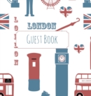 Image for Guest Book, London Guest Book, Guests Comments, B&amp;B, Visitors Book, Vacation Home Guest Book, Beach House Guest Book, Comments Book, Visitor Book, Colourful Guest Book, Holiday Home, Retreat Centres, 