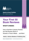 Image for Your First 50 Book Reviews: A Quick &amp; Easy Guide for Indie Authors