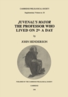 Image for Juvenal&#39;s Mayor: The Professor Who Lived on 2D. A Day