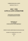 Image for amor : roma: Love &amp; Latin Literature