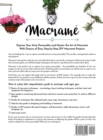 Image for Macrame : Creating Art With Macrame - Comprehensive Macrame Guide for Beginners With Dozens of DIY Projects With Step-by-Step Instructions and Illustrations