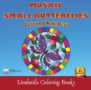 Image for Mosaic Small Butterflies Color by Numbers : Coloring with numeric worksheets, Color by number for Adults and ... colored pencils.Advanced color By Number.