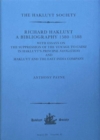 Image for Richard Hakluyt: A Bibliography 1580–1588