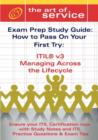 Image for Itil V3 Malc Managing Across the Lifecycle Certification Exam Preparation Course in a Book for Passing the Itil V3 Managing Across the Lifecycle Exam - The How to Pass on Your First Try Certification 