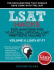 Image for Explanations for &#39;10 Actual, Official LSAT PrepTests Volume V&#39; : LSATs 62-71 - Volume II: LSATs 67-71 (LSAT Hacks)