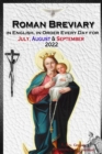 Image for Roman Breviary in English, in Order, Every Day for July, August, September 2022