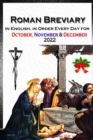 Image for Roman Breviary in English, in Order, Every Day for October, November, December 2022