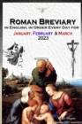 Image for Roman Breviary in English, in Order, Every Day for January, February, March 2023