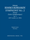 Image for Symphony No. 2 &#39;Antar&#39;, Op.9 : Study score