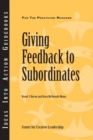 Image for Giving Feedback to Subordinates : 86