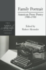 Image for Family Portrait: American Prose Poetry 1900 - 1950
