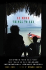 Image for So much things to say  : 100 poets from the first ten years of the Calabash International Literary Festival