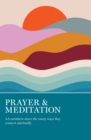 Image for Prayer &amp; Meditation