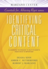 Image for Identifying Critical Content : Classroom Techniques to Help Students Know What Is Important