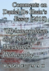Image for Comments on Daniel De Haan&#39;s Essay (2018) &quot;Hylomorphism and the New Mechanist Philosophy&quot;