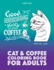 Image for Cat &amp; Coffee Coloring Book For Adults