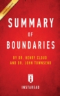 Image for Summary of Boundaries : by Henry Cloud and John Townsend Includes Analysis