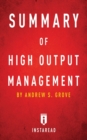 Image for Summary of High Output Management