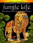 Image for Coloring Book for Adults : MantraCraft Jungle Life: Stress Relieving Animal Designs for Adults Relaxation