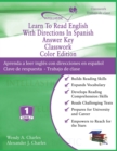 Image for Learn To Read English With Directions In Spanish Answer Key Classwork