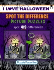 Image for Spot the Difference &quot;I Love Halloween&quot; Picture Puzzles : Book Featuring Halloween Illustrations in Fun Spot the Difference Puzzle Games to Challenge Your Brain!