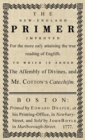 Image for The New-England Primer : The Original 1777 Edition