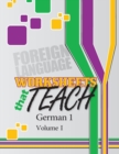 Image for Worksheets that Teach: German 1, Volume I