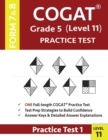 Image for COGAT Grade 5 Level 11 Practice Test Form 7 And 8
