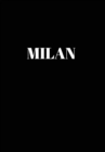 Image for Milan : Hardcover Black Decorative Book for Decorating Shelves, Coffee Tables, Home Decor, Stylish World Fashion Cities Design
