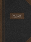 Image for Notary Journal : Hardbound Record Book Logbook for Notarial Acts, 390 Entries, 8.5&quot; x 11&quot;, Black and Brown Cover