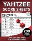 Image for Yahtzee Score Sheets : 200 Large Score Pads for Scorekeeping 8.5&quot; x 11&quot; Yahtzee Score Cards