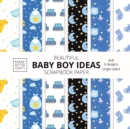 Image for Beautiful Baby Boy Ideas Scrapbook Paper 8x8 Designer Baby Shower Scrapbook Paper Ideas for Decorative Art, DIY Projects, Homemade Crafts, Cool Nursery Decor Ideas
