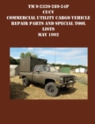 Image for TM 9-2320-289-34P CUCV Commercial Utility Cargo Vehicle Repair Parts and Special Tool Lists May 1992