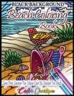 Image for Beach Color by Number Coloring Book for Adults- Large Print Summer Fun BLACK BACKGROUND Mosaic