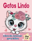 Image for Gatos Lindo Libro de Colorear para Ninos de 4 a 8 anos : Adorables gatos de dibujos animados, gatitos &amp; unicornio gatos caticorn