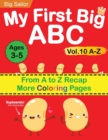 Image for My First Big ABC Book Vol.10 : Preschool Homeschool Educational Activity Workbook with Sight Words for Boys and Girls 3 - 5 Year Old: Handwriting Practice for Kids: Learn to Write and Read Alphabet Le