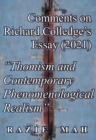 Image for Comments on Richard Colledge&#39;s Essay (2021) &quot;Thomism and Contemporary Phenomenological Realism&quot;