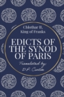 Image for Edicts of the Synod of Paris