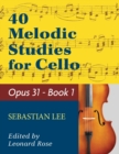 Image for LEE - 40 Melodic Studies - Opus 31 - for cello solo - Book 1