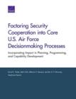Image for Factoring Security Cooperation into Core U.S. Air Force Decisionmaking Processes : Incorporating Impact in Planning, Programming, and Capability Development